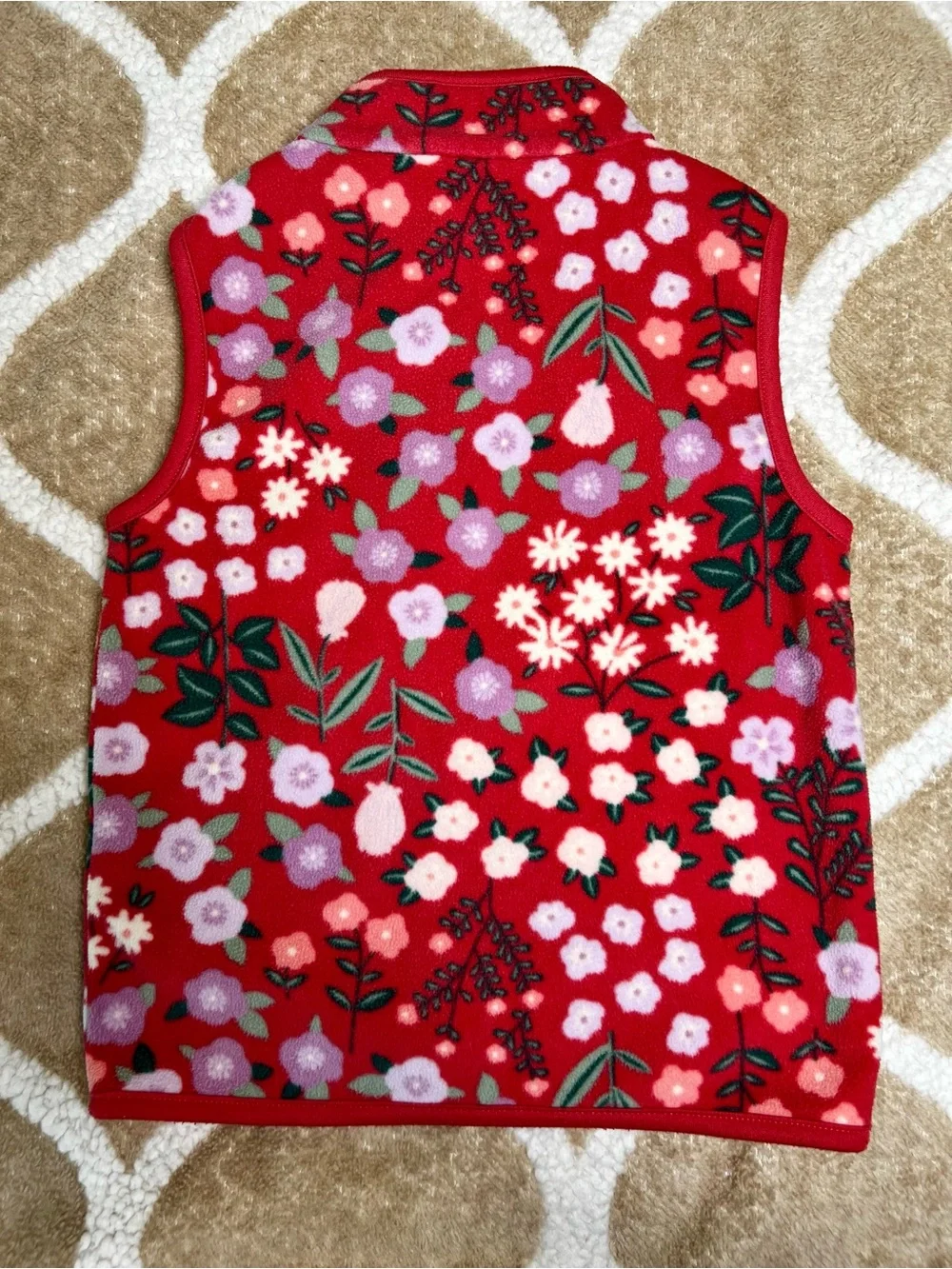 Carter's Rose Floral Girl’s Fleece Vest